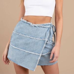 Tobi Denim Wrap Skirt size XS